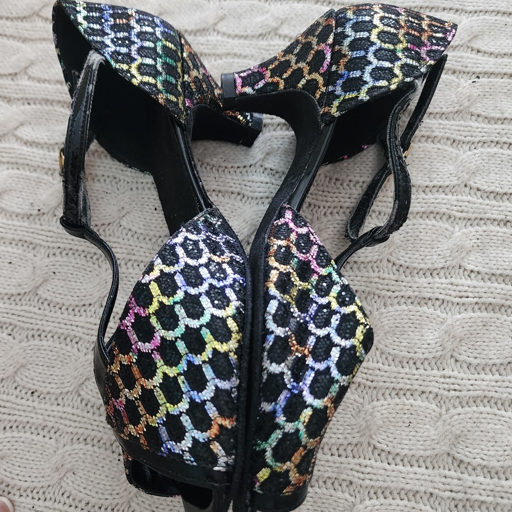 Latini Dance Multicolor Women's Low Hels.UK By Skilled Craftsmen Designed . - Picture 3 of 8